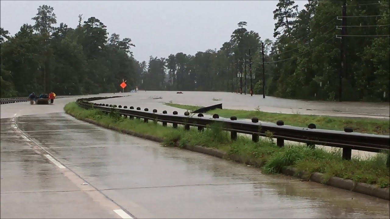 Hurricane Harvey Flooding Spring Creek Kuykendahl Road The Woodlands Texas 2017
