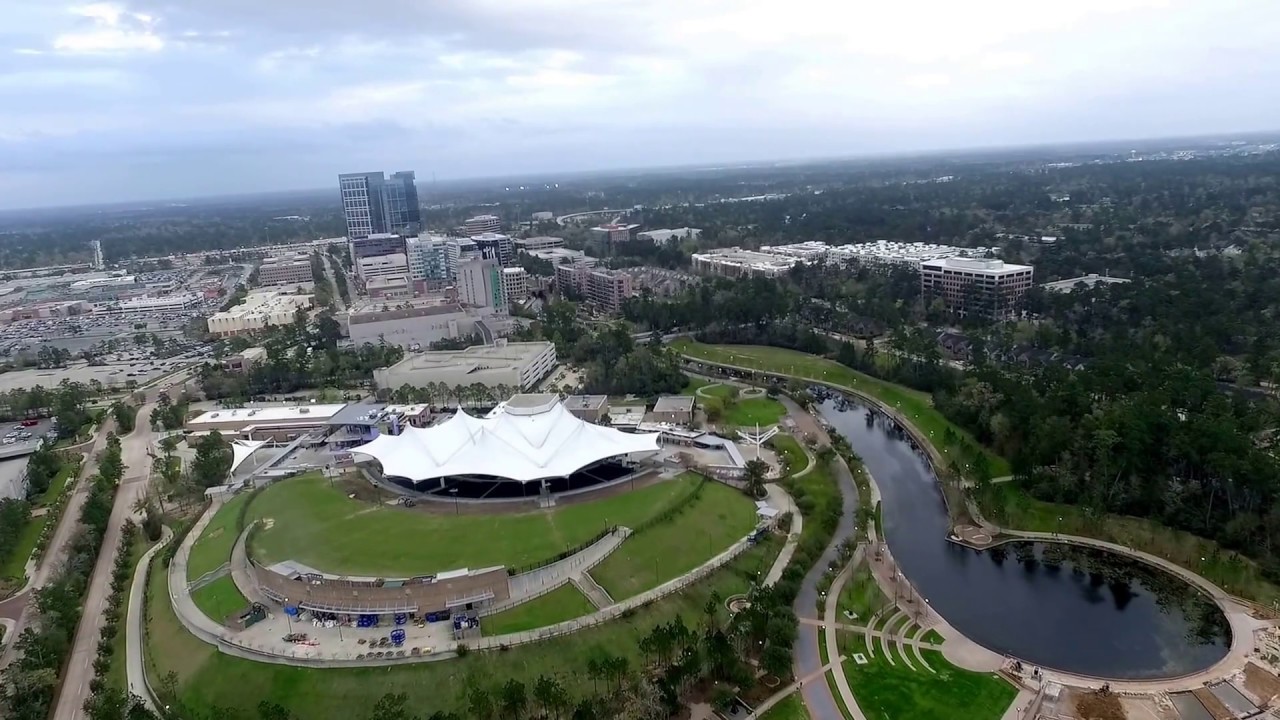 Drone over The Woodlands, Texas.